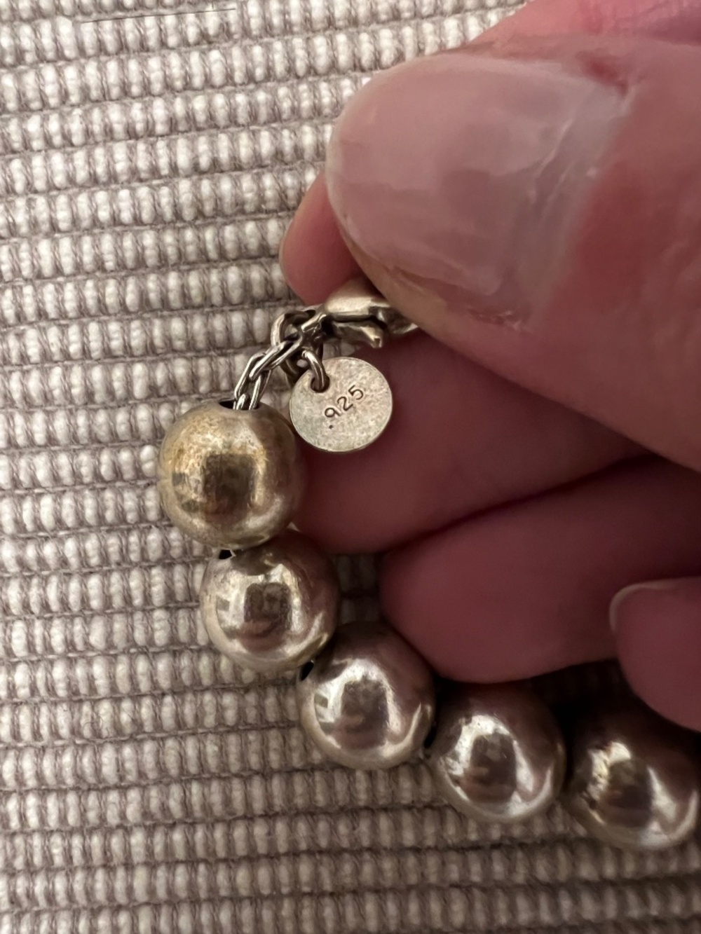 Vintage Tiffany & Co. Silver Ball & Bead Bracelet - Picture 2 of 3